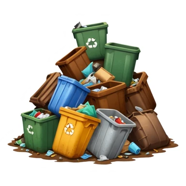 trash tiny sticker