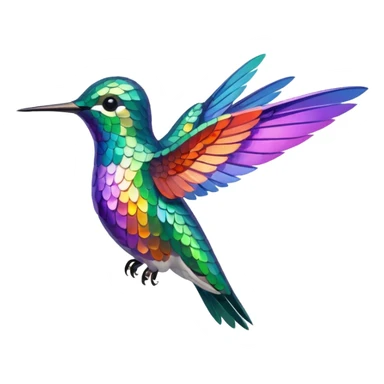 Hummingbird sleepy sticker
