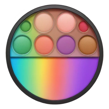 rainbow makeup palette sticker
