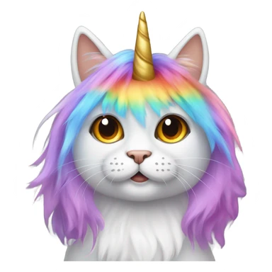 Cat unicorn sticker