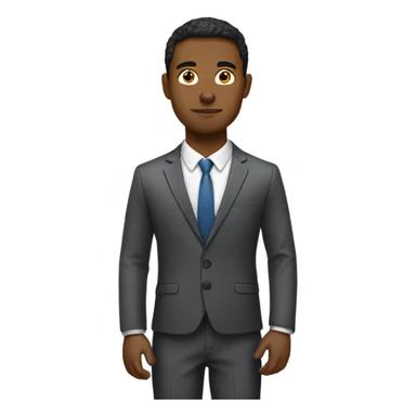 serious young man in office sticker