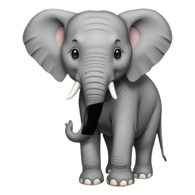 elephant and  adoor sticker