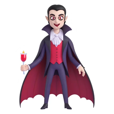 vampire man in cyberpunk setting sticker