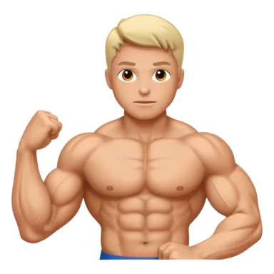 A person maintaining good health with good muscles sticker