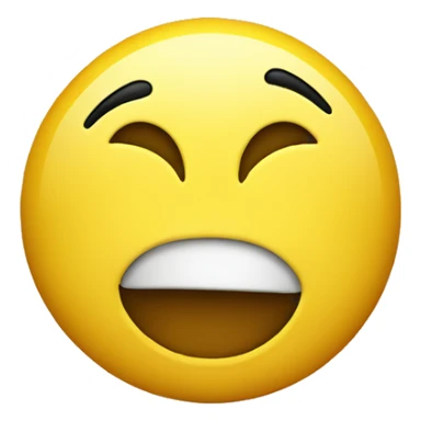 Yellow classic single smiley emoji with a bored face doing thumbs up sticker