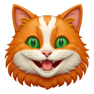 cat laughing out loud sticker