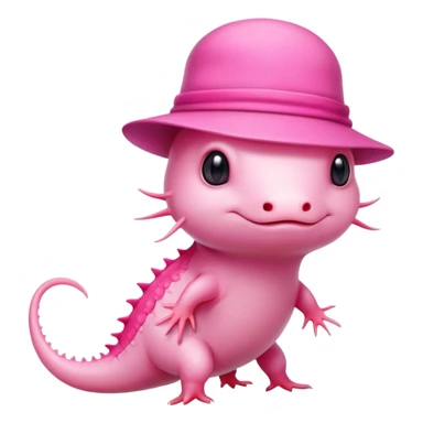 Anthropomorphic axolotl  sticker