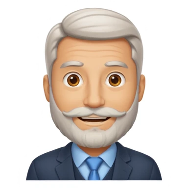 Compliance Boss with light greyed beard , herding policies like a pro sticker