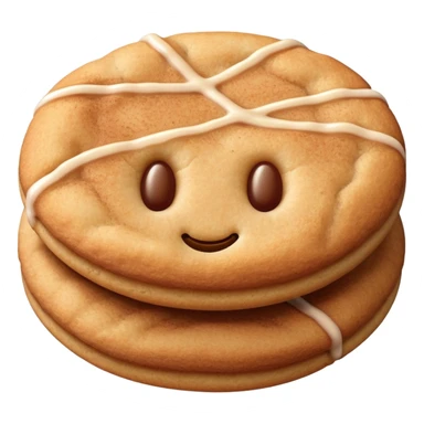 snickerdoodle cookie with cinnamon sugar coating sticker