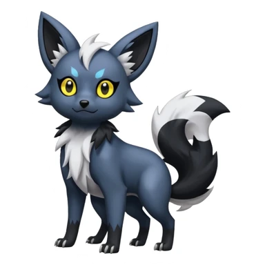 Poochyena-Zorua-Absol-Umbreon-fusion (full body) sticker