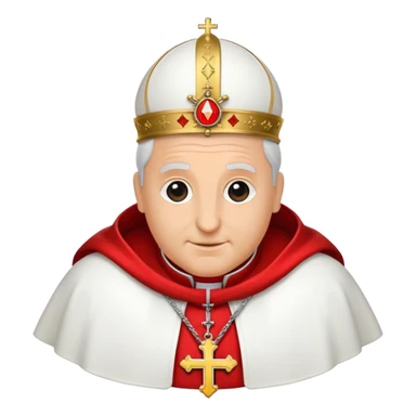 pope emblem red sticker