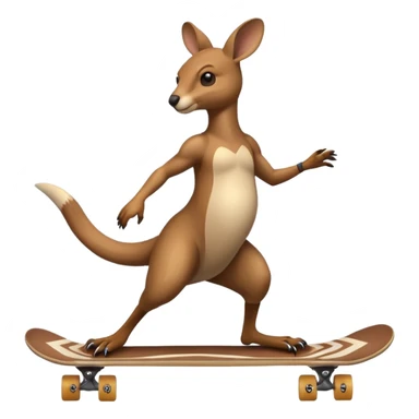 Kangaroo Skateboard  sticker