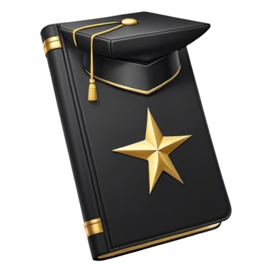 A sleek black book with gold accents, a polished leather texture, and an embossed symbol of a man tipping his hat, a deck of cards, or a golden key, radiating charisma, strategy, and the mastery of social dynamics. sticker