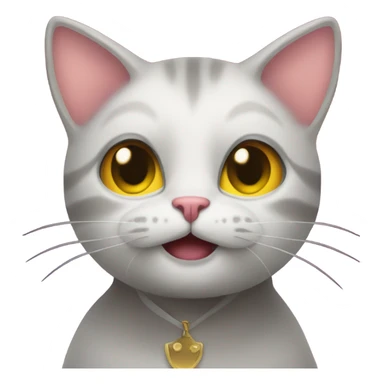 Cat in a club sticker