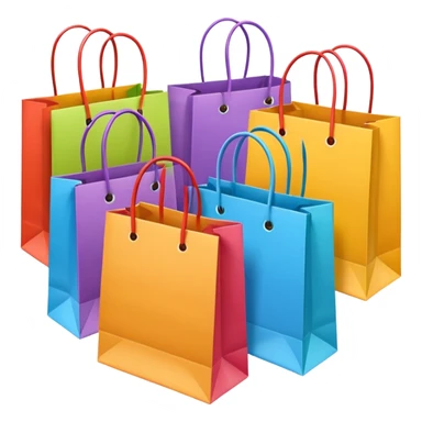 shopping bags sticker