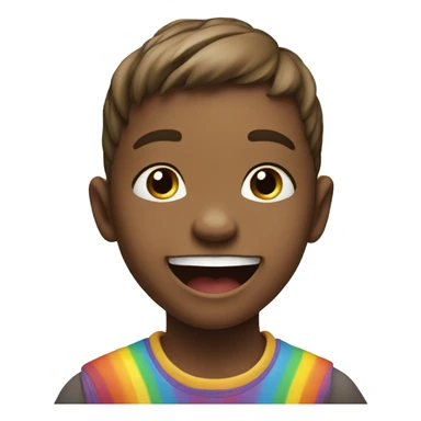 Kid farting rainbows sticker