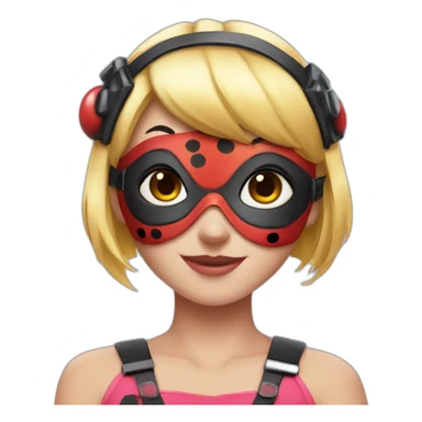 ladybug marinette in mask sticker