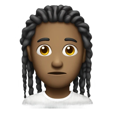 Very sad dreadlocks sticker