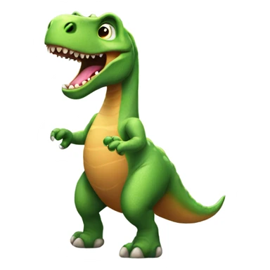 Dancing dinosaur sticker