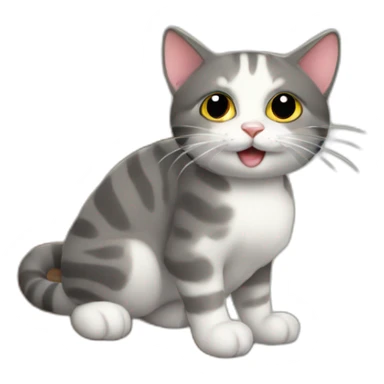 gato subiendo escaleras sticker