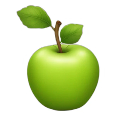 Une pomme sticker