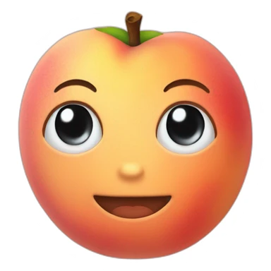 peach face sticker