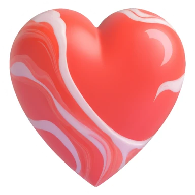 marble heart green sticker