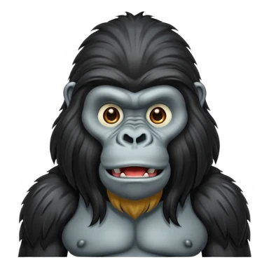 very long haired gorilla sticker
