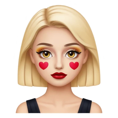 Emoji makeup Dior sticker