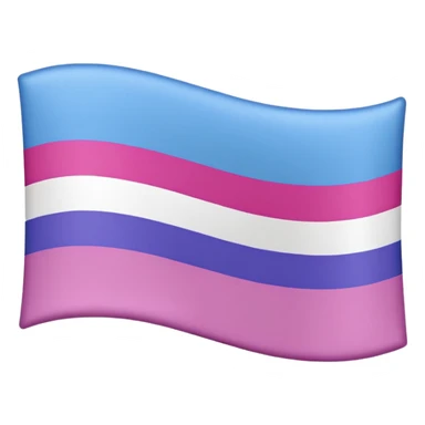 Bandera bisexual Rosa violeta y celeste  sticker