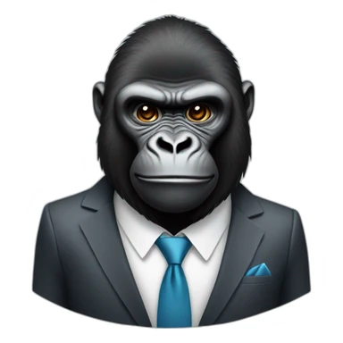 GORILLA WITH SUIT sticker