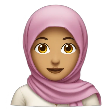 Arab woman in headscarf sticker