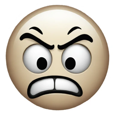 newspaper angry face sticker