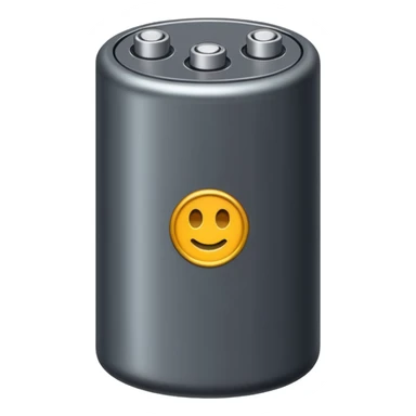 realistic big battery sticker