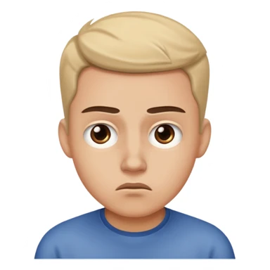 Confused face sticker