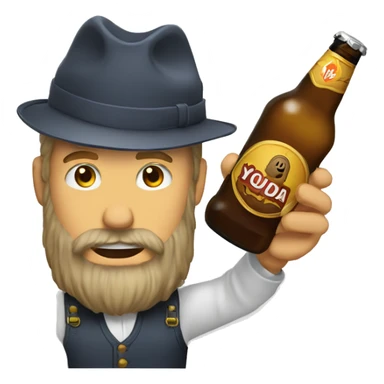 Youda bois une bière  sticker