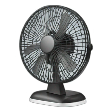 Desk fan sticker