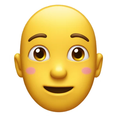 A yellow emoji face with its hands on its cheeks blushing  sticker