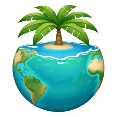 Créer un emoji représentant la Guadeloupe dans sa forme géographique réelle, vue du dessus, avec les deux îles Basse-Terre et Grande-Terre sticker