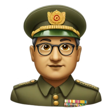 subhash chandra bose face sticker