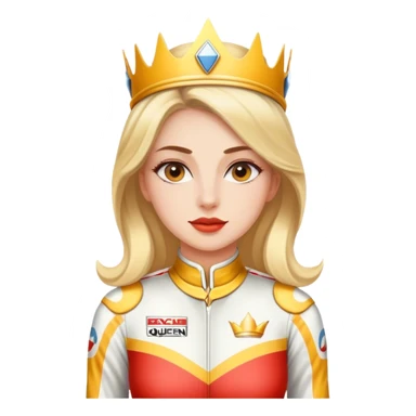 make her a racing queen sticker
