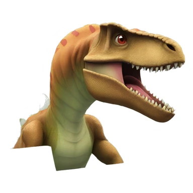 dinosaur in a control center sticker