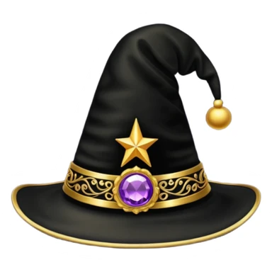 A black magic hat sticker
