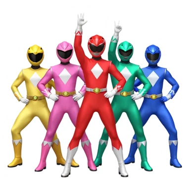 Mighty morphin power rangers sticker