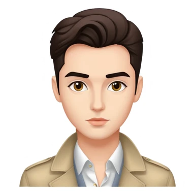 Alex Consani fashion model with stylish appearance and distinctive features sticker