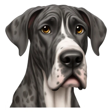 Great dane brindle sticker