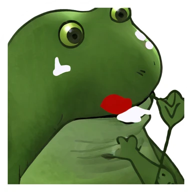 Yellow kiss mark sticker