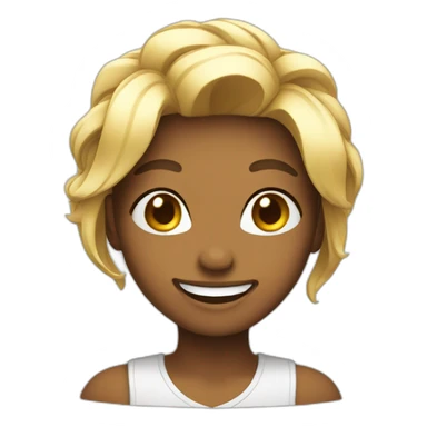 Flirty smile sticker