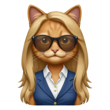 cat long  in drink holders with sunglasses dikkine dress sticker