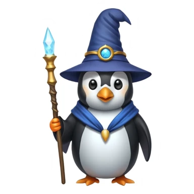 Penguin Wizard sticker